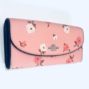 COACH Pink Floral Women's Wallet